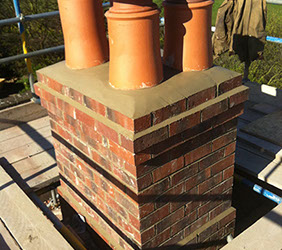 Chimney rebuild and pointing